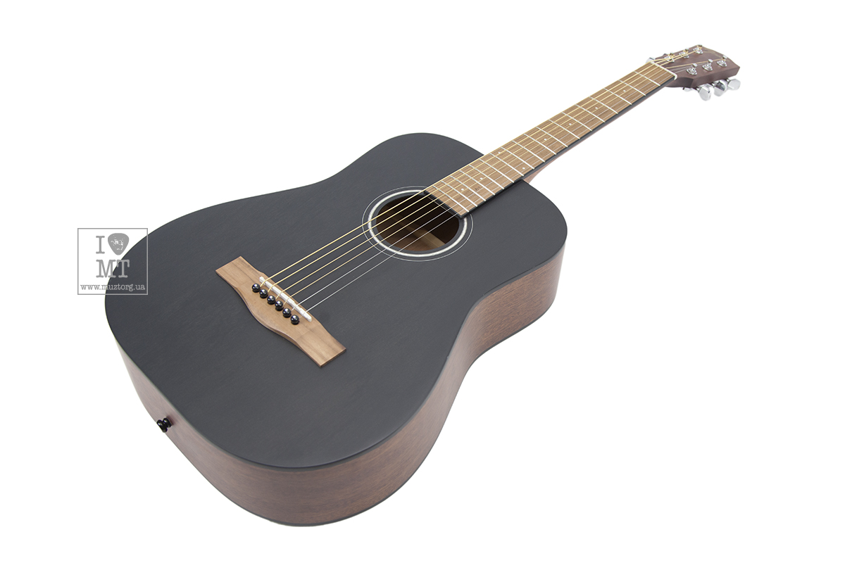 Гитара акустическая FENDER FA-15 STEEL 3/4 BLACK WN w/BAG